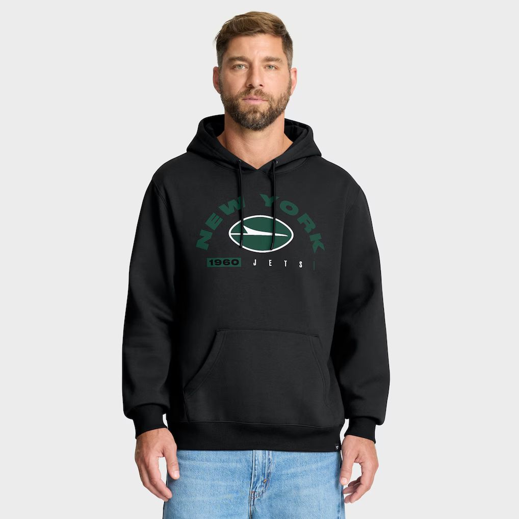 Men 2026 NFL New York Jets black Hoodie hooded style 01->chicago bears->NFL Jersey